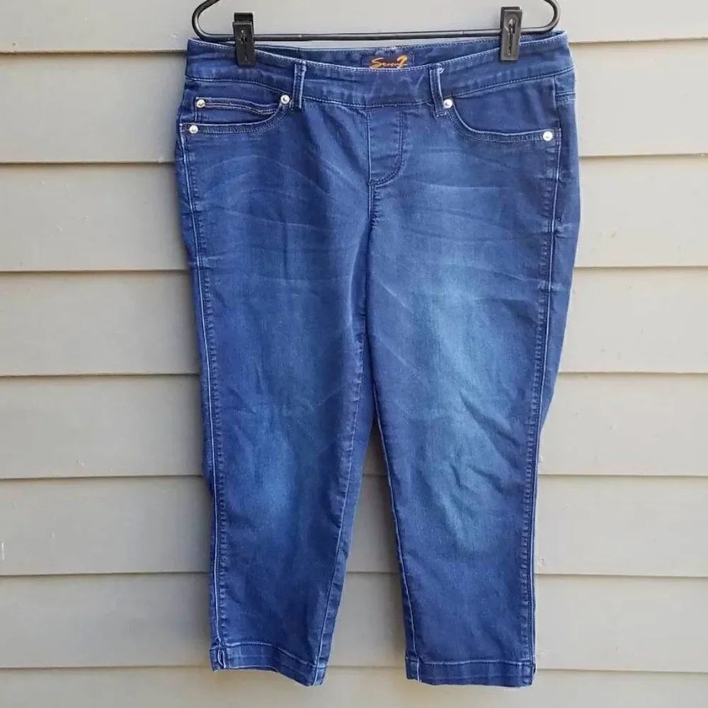 Seven 7 Legging No zipper cropped Jeans Size 8